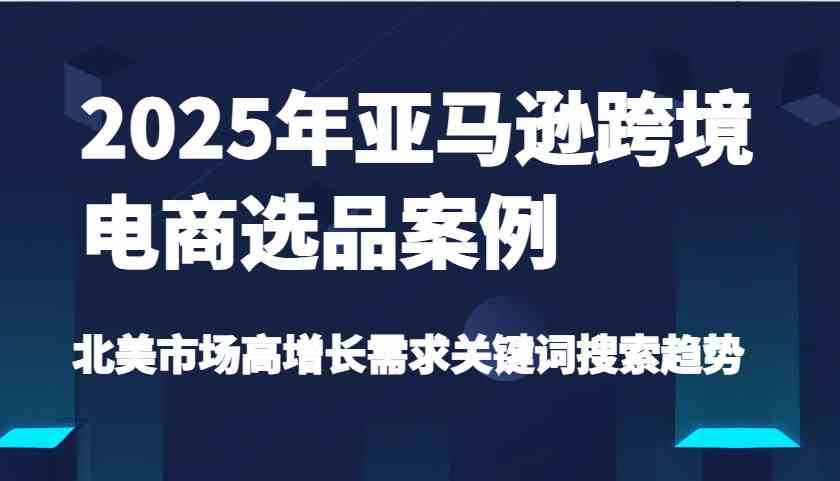 图片[1]-2025年亚马逊跨境电商选品案例深度剖析——北美市场高增长需求关键词搜索趋势（全面更新版）-创享网