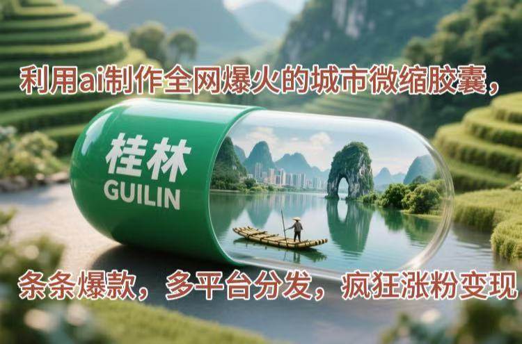 图片[1]-利用AI精心打造城市微缩胶囊，每一条都是爆款，引爆粉丝狂潮，轻松实现涨粉变现的辉煌成就。-创享网