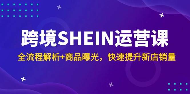 图片[1]-跨境SHEIN运营宝典，全链路深度剖析+商品精准曝光，助力新店销量飙升！-创享网
