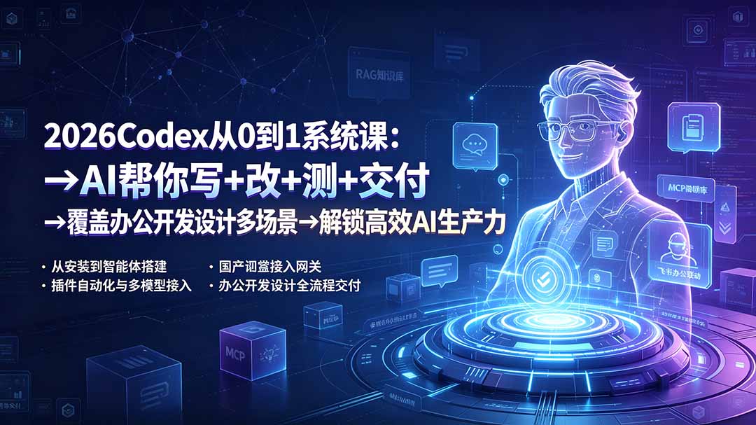 2026 Codex从0到1：AI写改测交付，解锁高效生产力 - 创享网-创享网