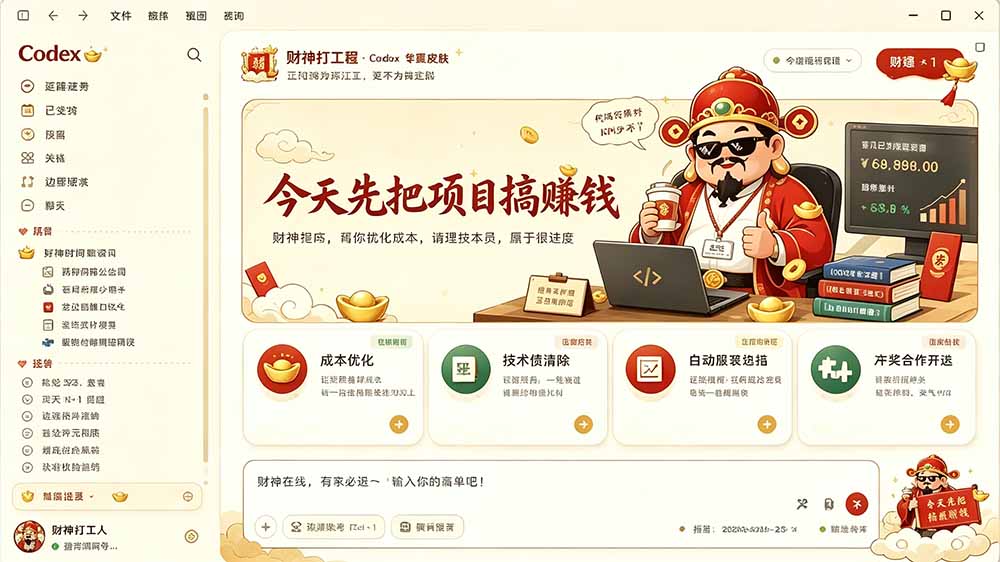 图片[3]-Codex Dream Skin：免费开源，一张图让你的Codex秒变精美主题 - 创享网-创享网