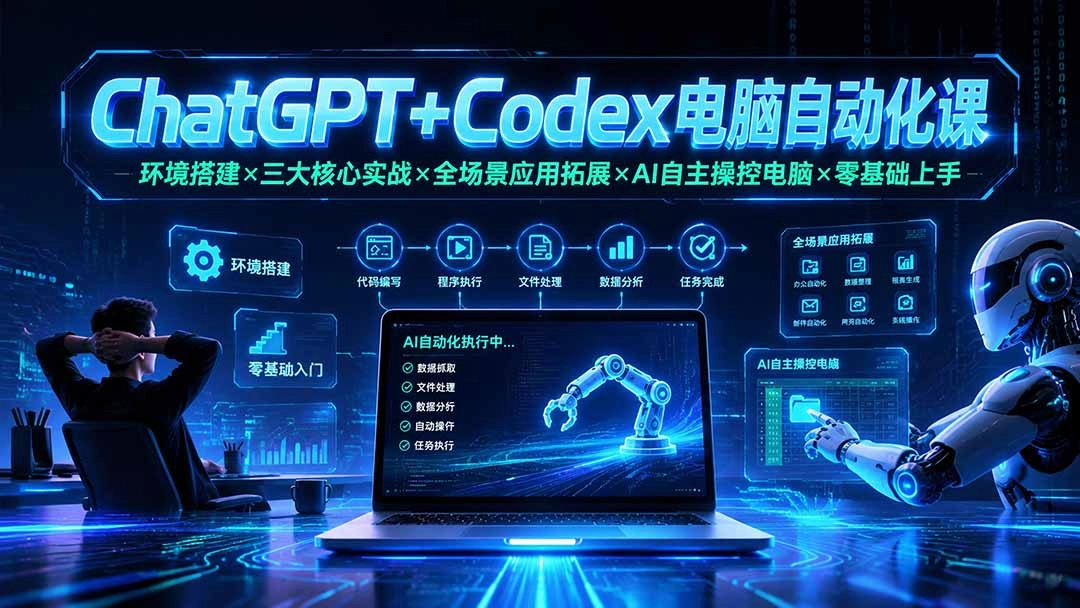 ChatGPT+Codex电脑自动化，零基础让AI操控电脑，翻倍办公效率-创享网