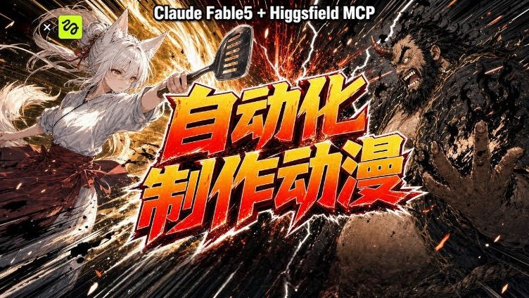 Claude Fable 5×Higgsfield MCP：AI自动化动漫制作完整工作流 - 创享网-创享网
