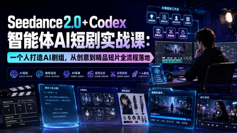 Codex×Seedance2.0智能体短剧：一个人打造AI剧组，从创意到成片 - 创享网-创享网