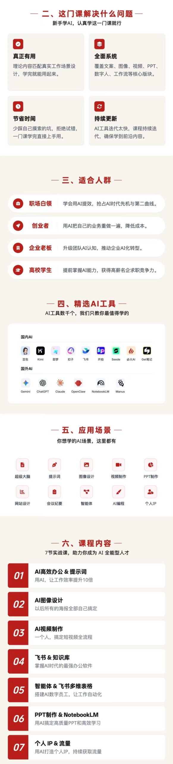 图片[2]-AI全能人才训练营：2周掌握文案×图像×视频×PPT×数字人×工作流，一门课超越80%的人 - 创享网-创享网