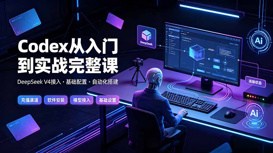 Codex全链路实战,充值安装+DeepSeek接入+核心功能+项目开发-创享网