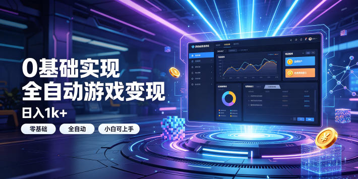0基础全自动游戏变现，单号日入1k+，小白直接上手搞钱，矩阵放大收益无限 - 创享网-创享网