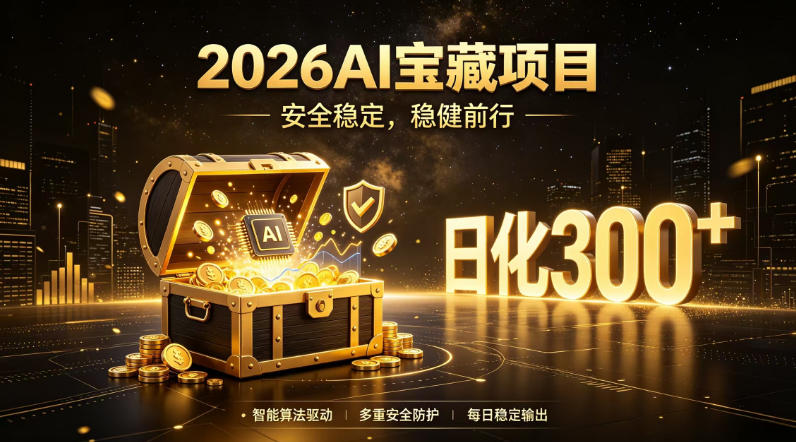 2026AI安全掘金：全自动脚本托管，无需干预日入300+，当天见收益-创享网