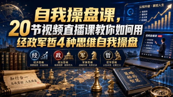 经政军哲四维思维：像经营公司一样操盘人生，跑赢复杂竞争-创享网