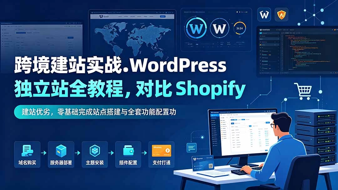 WordPress独立站全教程，零基础对比Shopify，手把手搭建跨境获客站点 - 创享网-创享网