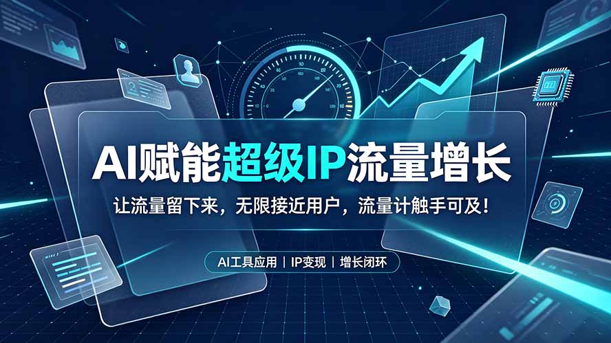 AI赋能超级IP流量增长:让流量留下来,无限接近用户,流量触手可及-创享网