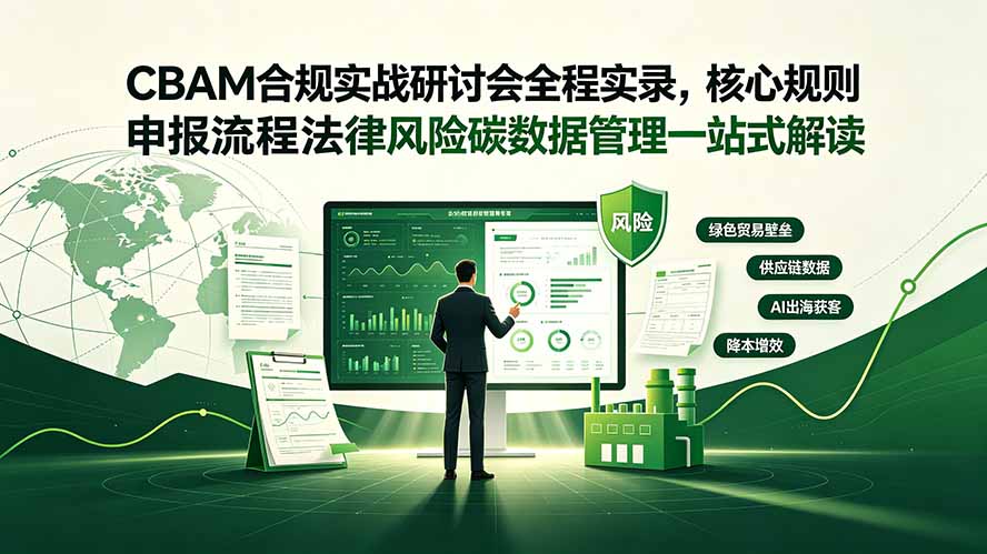 CBAM合规实战研讨会全程实录，核心规则申报流程法律风险碳数据管理一站式解读-创享网