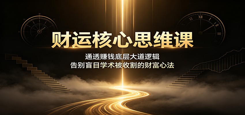 财运核心思维:打通财富底层逻辑,告别盲目被收割-创享网