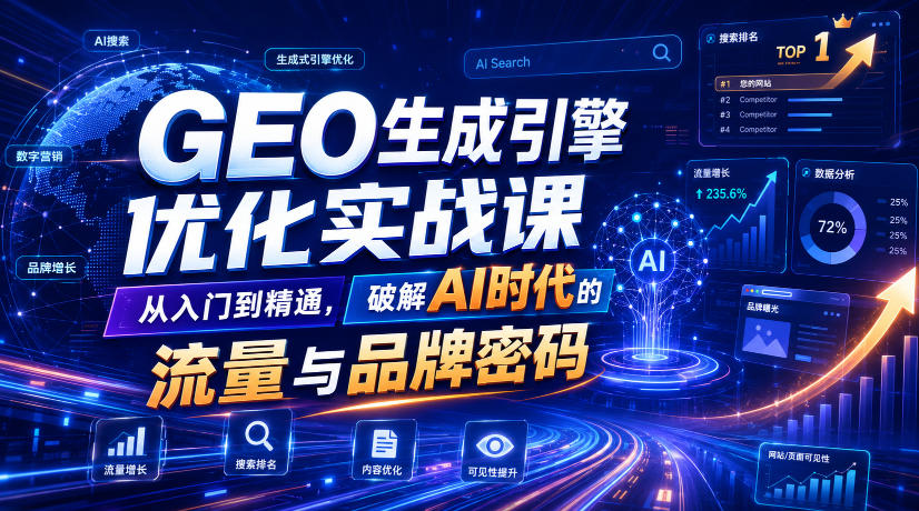 GEO生成引擎优化：破解AI时代流量密码，从被AI看到到被AI信任-创享网
