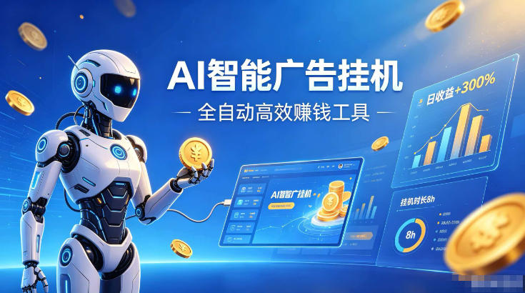 AI智能广告挂机系统，24小时自动运行无需人工操作，多设备收益翻倍每日结算 - 创享网-创享网