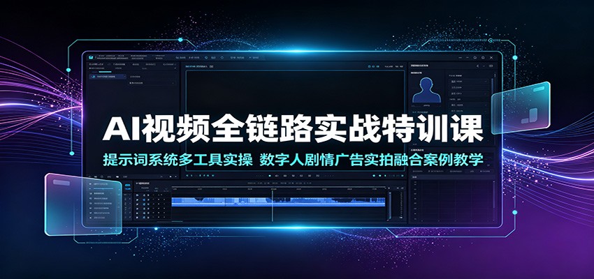 AI视频全链路实战:从提示词到实拍融合,搭建可复用变现工作流-创享网