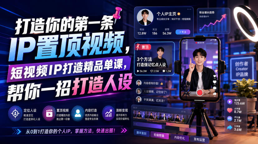打造第一条IP置顶视频：AI辅助梳理来时路+12个人物标签，一招搞定人设 - 创享网-创享网