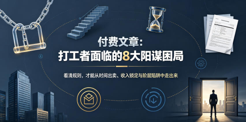 打工者面临的8大阳谋困局:看懂规则,才能跨越阶层-创享网