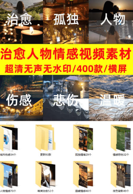 图片[2]-400款治愈伤感情感短视频素材合集｜无水印无声高清镜头，快速打造高情绪爆款短视频 - 创享网-创享网