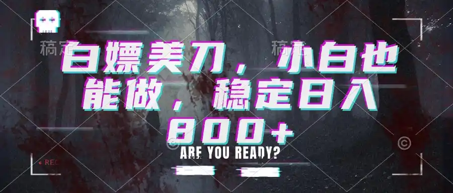 白嫖美刀，小白也能做，稳定日入800+-创享网