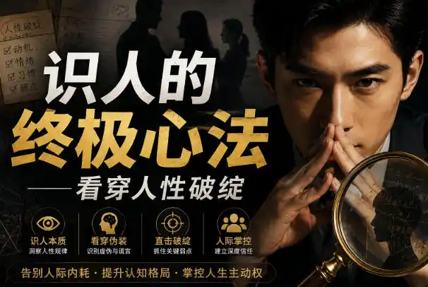 付费文章：识人的终极心法——看穿人性破绽-创享网