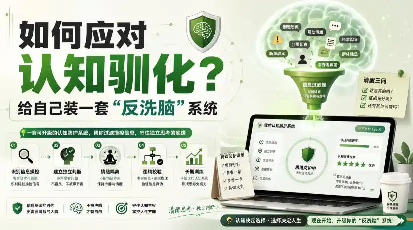 付费文章：如何应对认知驯化？给自己装一套“反洗脑”系统-创享网