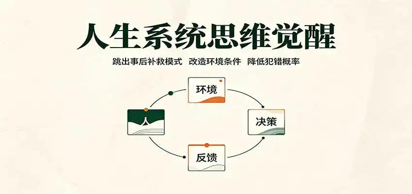 人生系统思维觉醒：跳出事后补救模式，改造环境条件，降低犯错概率-创享网