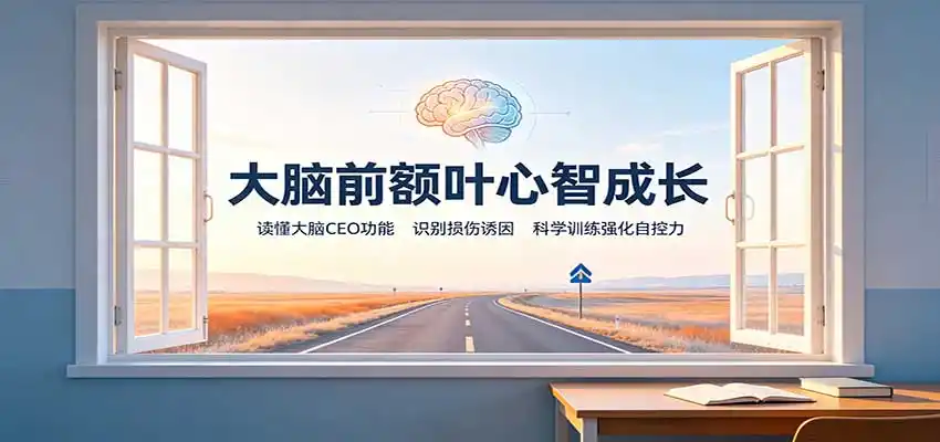 大脑前额叶心智成长：读懂大脑CEO功能，识别损伤诱因，科学训练强化自控力-创享网
