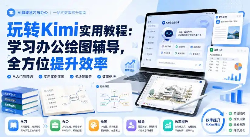 玩转Kimi实用教程：学习办公绘图辅导，全方位提升效率-创享网