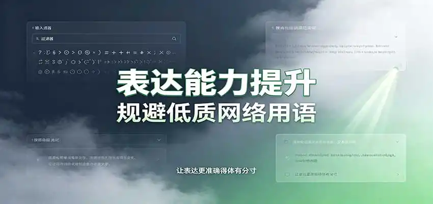表达能力提升：语言塑造思想逻辑，规避低质网络用语，强化心智感知 - 创享网-创享网