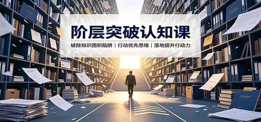 阶层突破认知课：破除知识囤积陷阱，行动优先思维，落地提升行动力-创享网