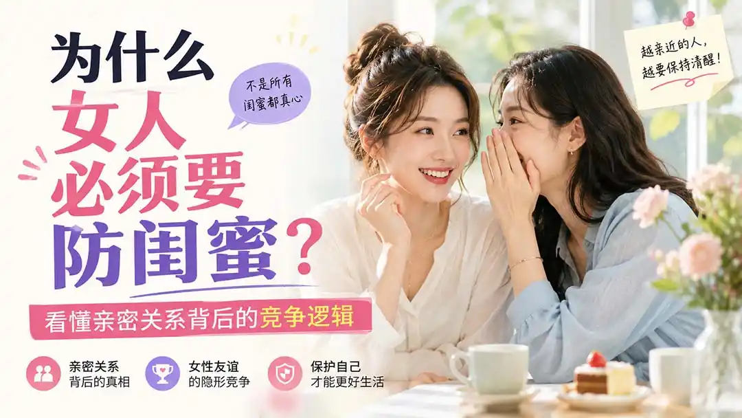 付费文章：为什么女人必须要防闺蜜？看懂亲密关系背后的竞争逻辑-创享网