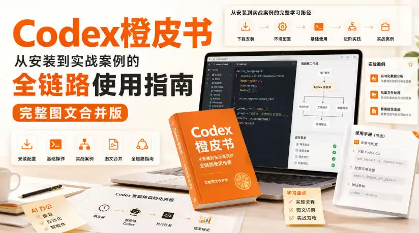 Codex橙皮书，从安装到实战案例的全链路使用指南，完整图文合并版-创享网