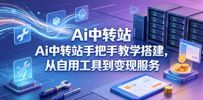 Ai中转站手把手教学搭建，从自用工具到变现服务 - 创享网-创享网