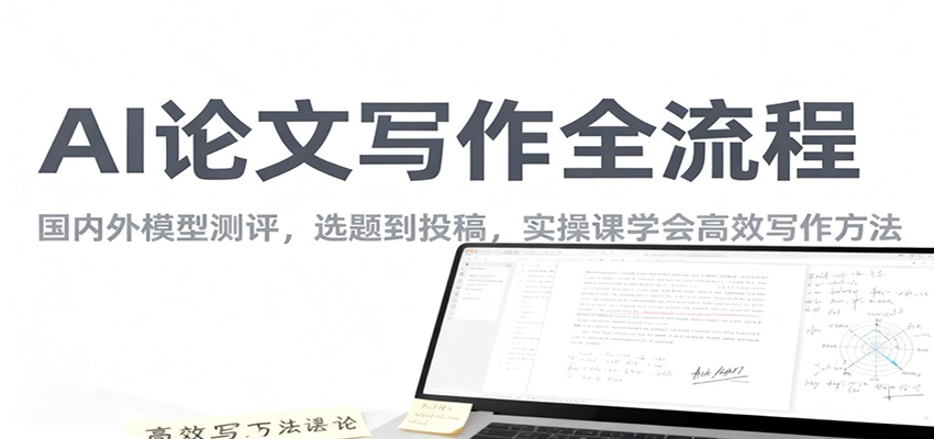 AI论文写作全流程,国内外模型测评,选题到投稿,实操课学高效写作方法-创享网