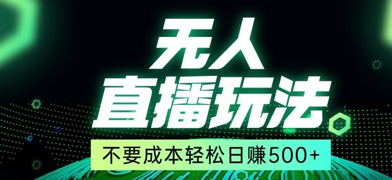 全网首发24年最新无人直播玩法，不需要成本，无需人力，一台电脑24小时为你工作 - 创享网-创享网