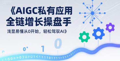 AIGC私有化应用全链增长操盘手，浅显易懂从0开始，轻松驾驭AI - 创享网-创享网