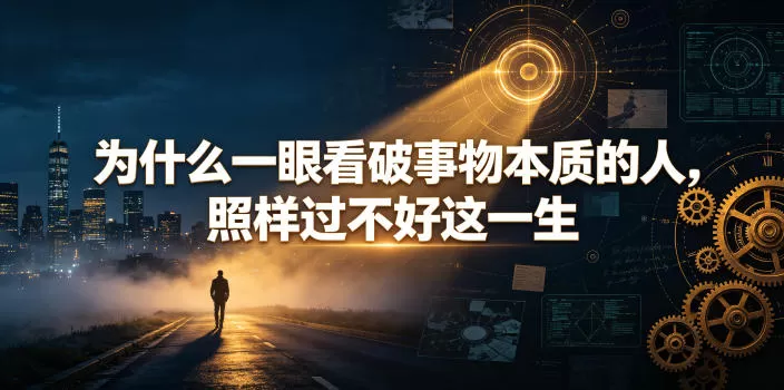 付费深度长文：为什么一眼看破事物本质的人，照样过不好这一生-创享网