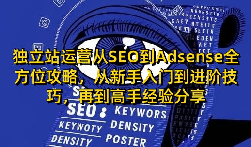 独立站运营从SEO到Adsense全方位攻略，从新手入门到进阶技巧，再到高手经验分享 - 创享网-创享网