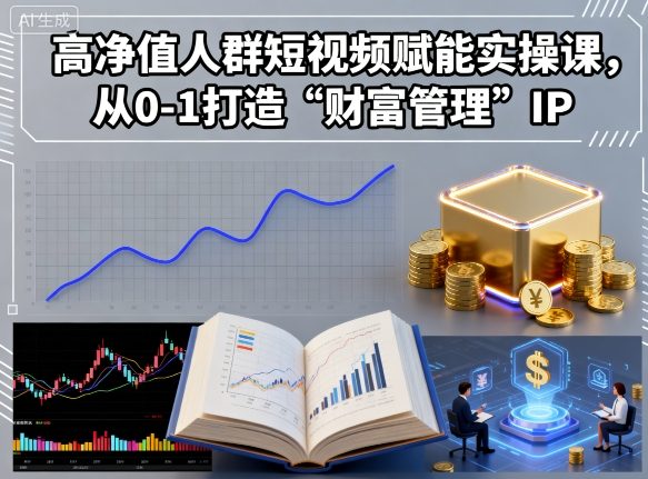 高净值人群短视频赋能实操课，从0-1打造“财富管理”IP - 创享网-创享网