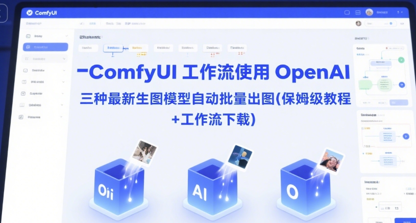 ComfyUI 工作流使用 OpenAI 三种最新生图模型自动批量出图(保姆级教程+工作流下载) - 创享网-创享网
