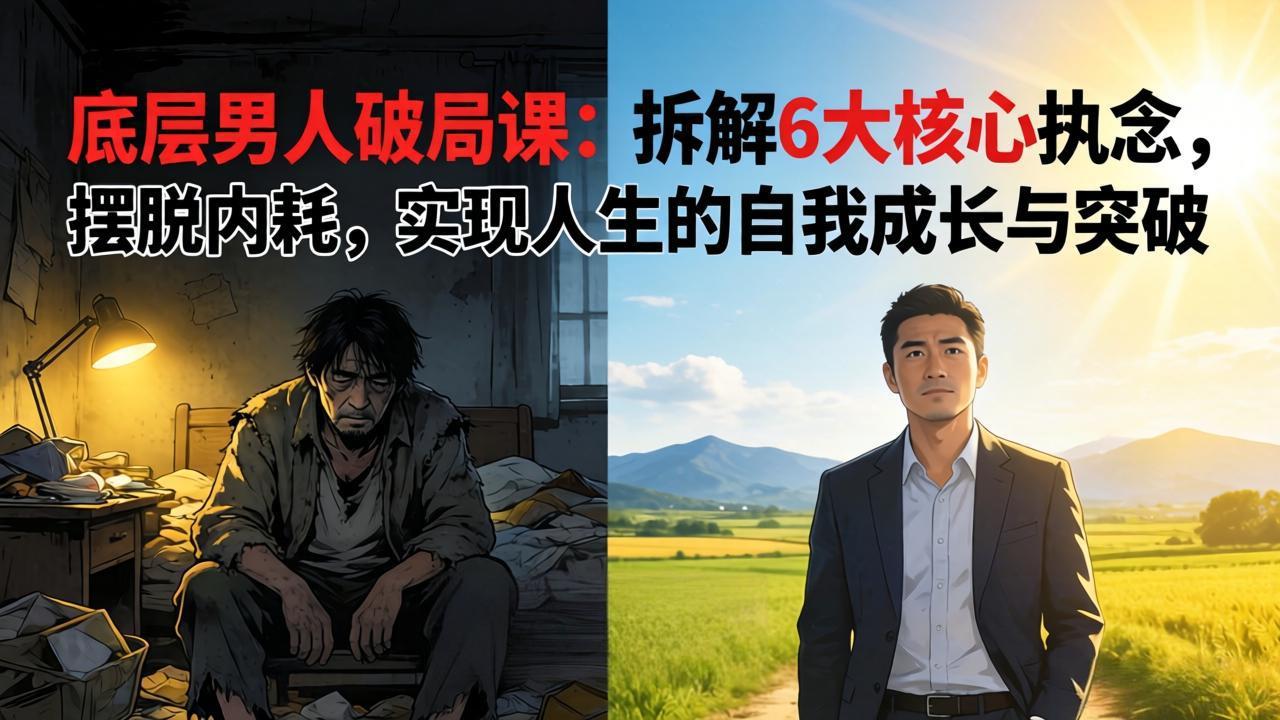 付费文章：底层男人破局课：拆解 6 大核心执念，摆脱内耗，实现人生的自我成长与突破-创享网