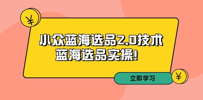 拼多多培训第33期：小众蓝海选品2.0技术-蓝海选品实操！ - 创享网-创享网