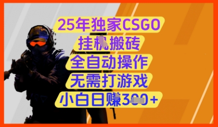 25年独家CSGO挂G搬砖，全自动操作，无需打游戏，小白日入3张+【揭秘】 - 创享网-创享网