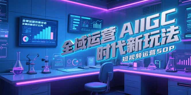 全域运营AIGC时代新玩法，文案封面设计公式，短视频运营SOP - 创享网-创享网