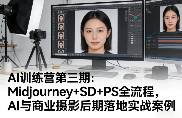 AI训练营第三期：Midjourney+SD+PS全流程，AI与商业摄影后期落地实战案例-创享网