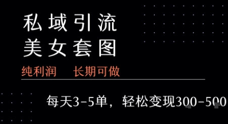 私域卖套图每天3-5单 每单利润99-2张+ - 创享网-创享网