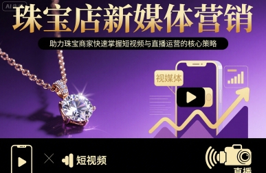 珠宝店新媒体营销，助力珠宝商家快速掌握短视频与直播运营的核心策略 - 创享网-创享网
