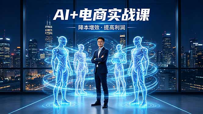 AI+电商实战课，1人+N个AI 智能体，把SOP变AI员工，实现降本增效提高利润 - 创享网-创享网