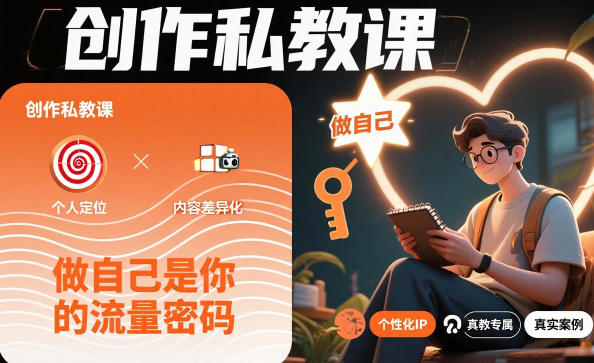 创作私教课，做自己是你的流量密码-创享网